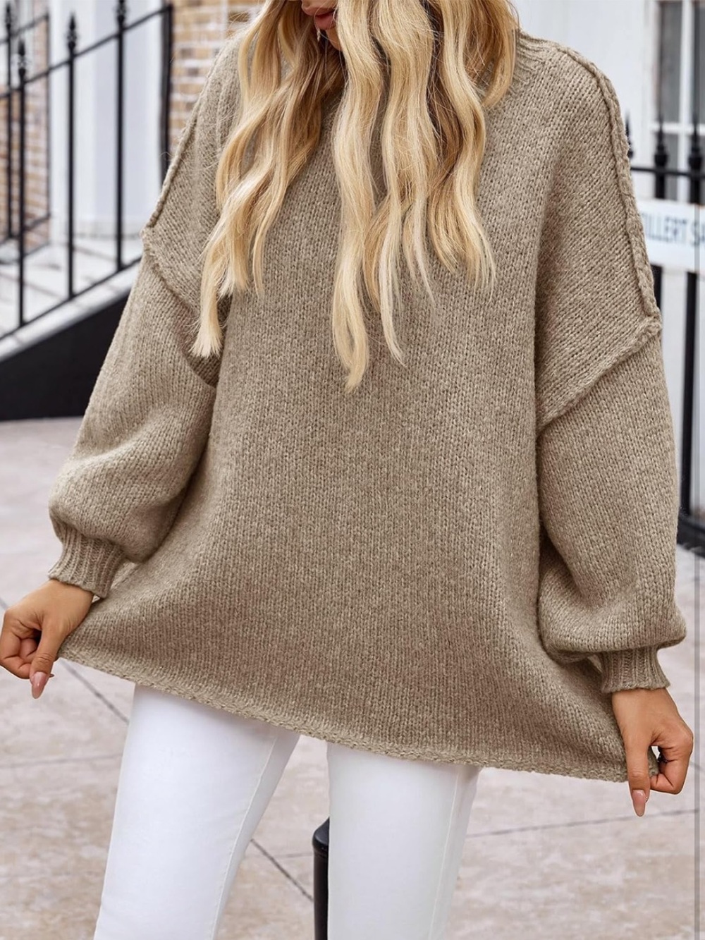 Oversized Knit Sweater - Picture 2 of 5